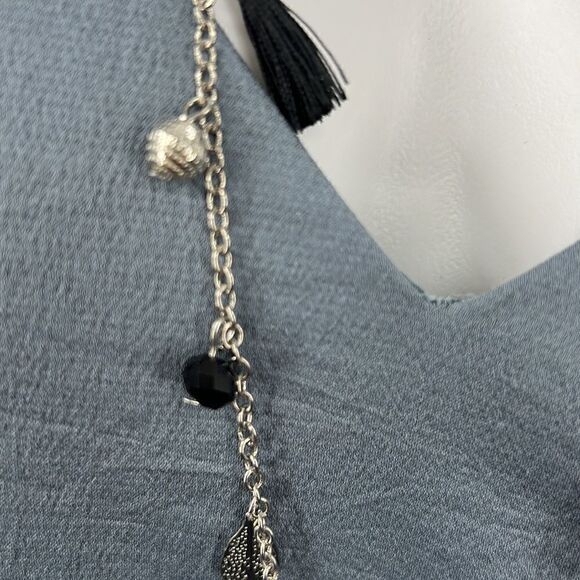 Cato necklace and earrings tassel and feathers - Picture 4 of 6